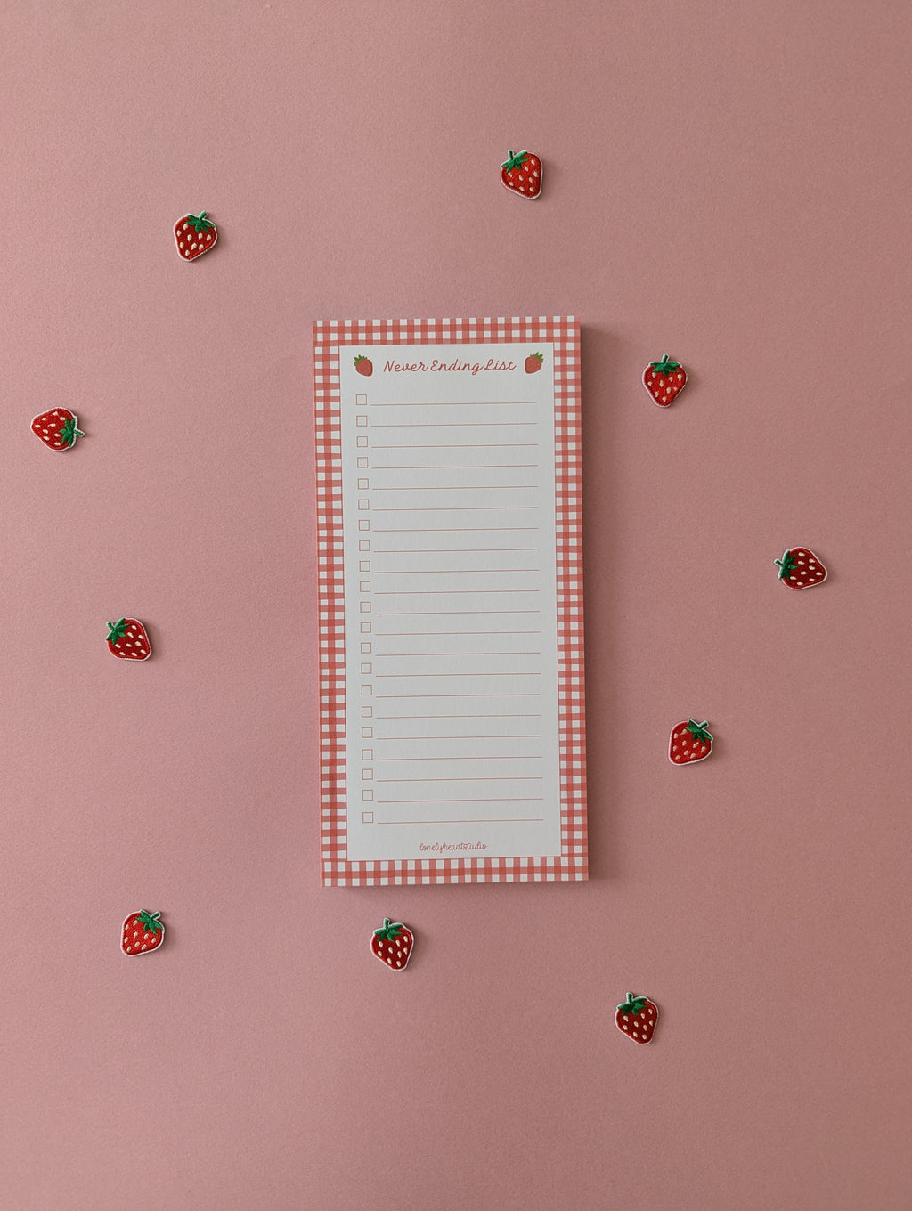 Red Berry Magnetic Note Pad - To Do List